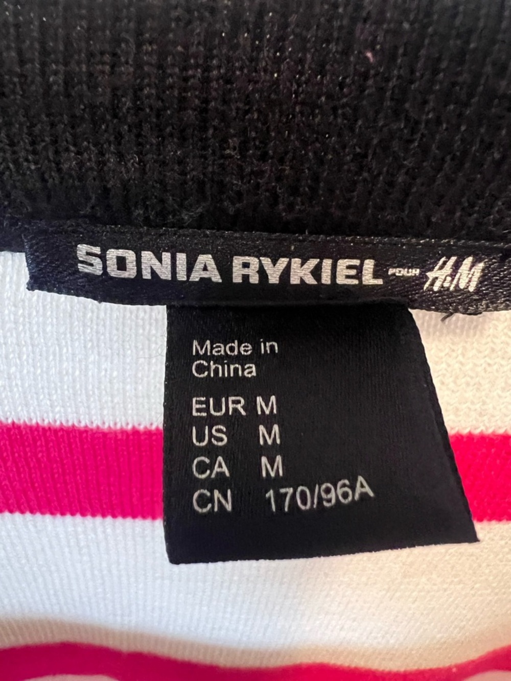 SONIA RYKIEL H&M Stripe Sweater Bow Sleeve Parisian Chic Knit Top - Picture 2 of 7